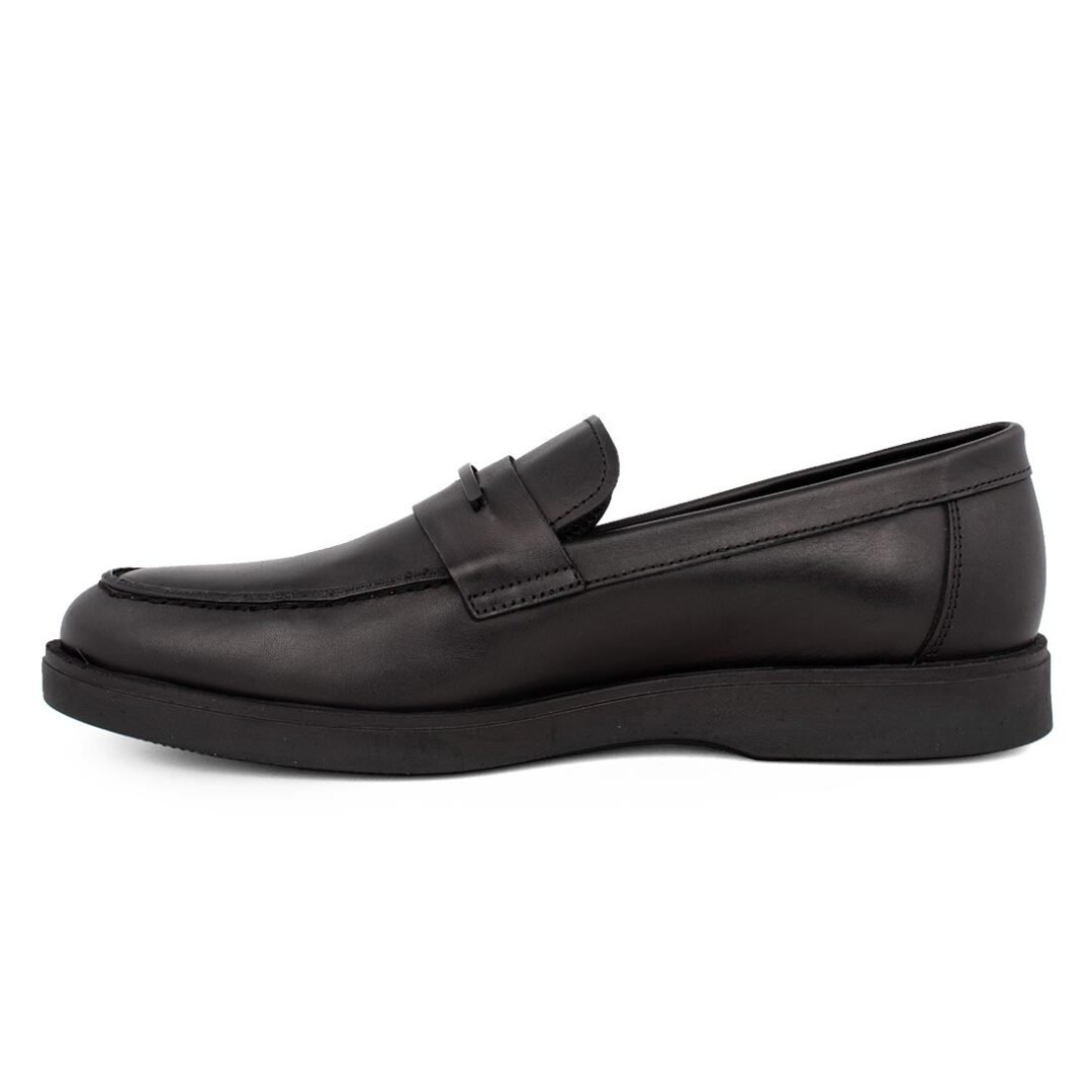 BOSS SHOES ΑΝΔΡΙΚΑ ΔΕΡΜΑΤΙΝΑ LOAFERS X7158 BLACK - Image 3